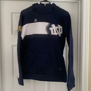 Notre Dame hooded 1/4 zip new without tags